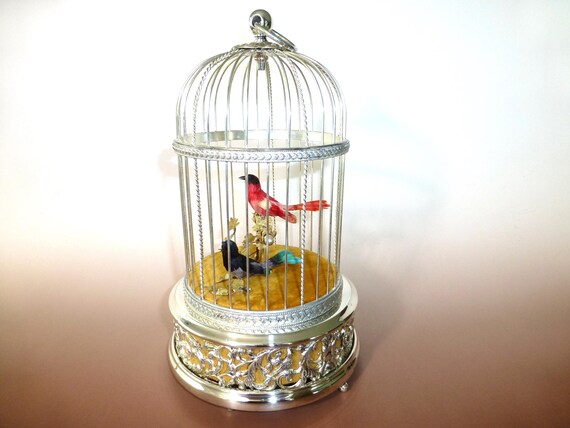 リュージュ　鳥かごシンギングバード2羽 リュージュ 鳥かごシンギングバード2羽 REUGE リュージュ