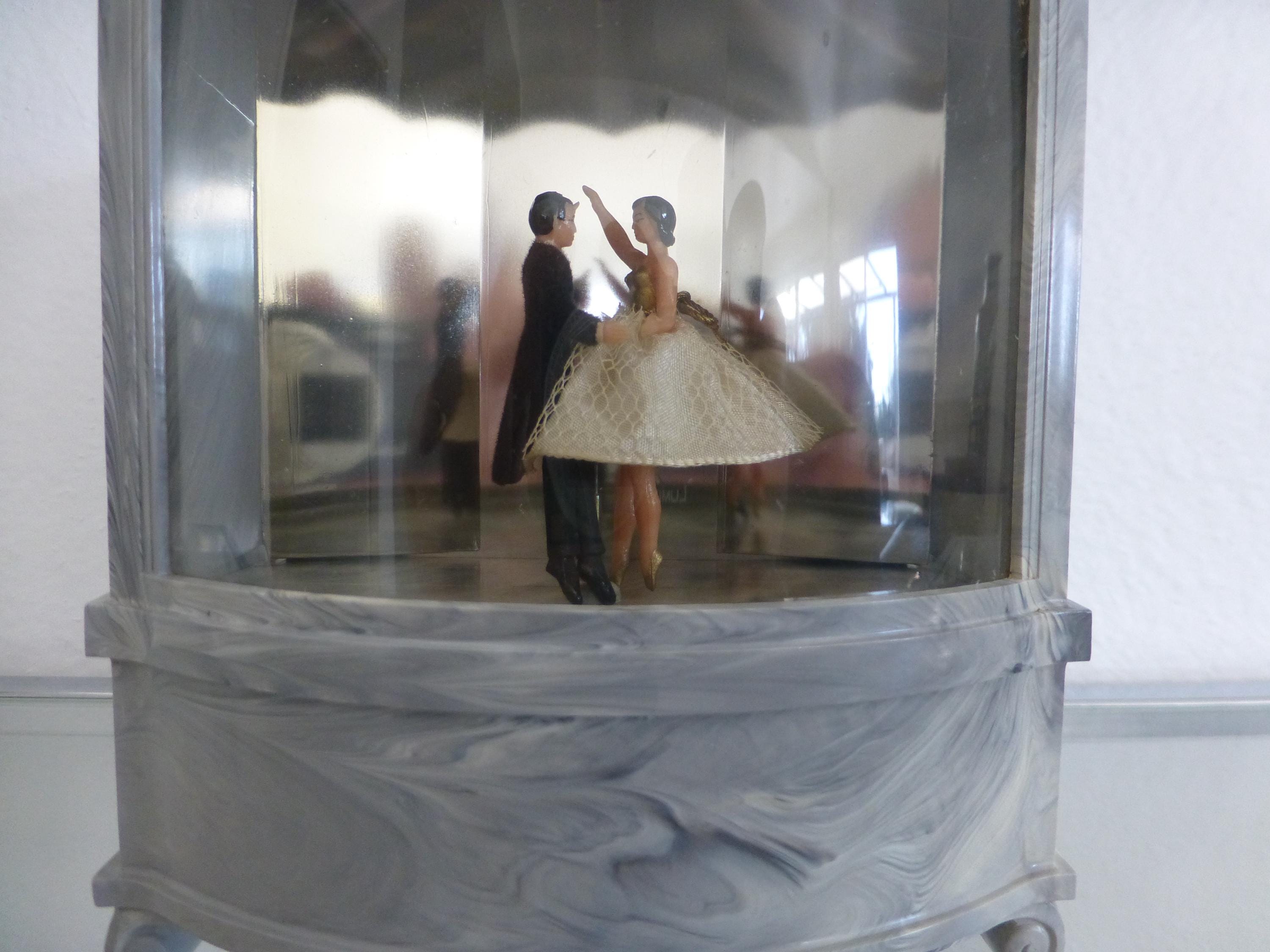 Vintage Reuge Dancing Ballerina Music Box Automaton - Restored