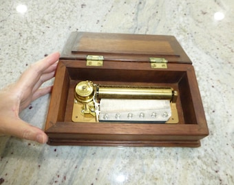 Vintage Reuge Bell Music Box Christmas Western Germany Swiss