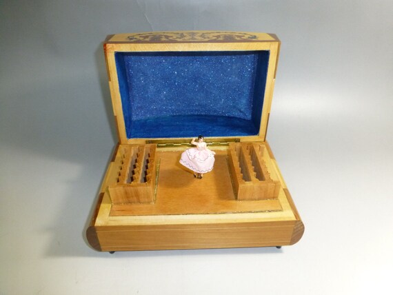 Vintage Swiss Reuge Dancing Ballerina Musical Jewelry Box Automaton Fully Restored And Serviced Works Beautifully Vintage Swiss Reuge Dancing Ballerina Musical Jewelry Box Automaton Fully Restored And Serviced Works Beautifully