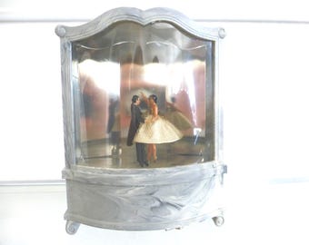 Vintage Reuge Swiss Music Box: Tropical Dancer Automaton, Waltzing