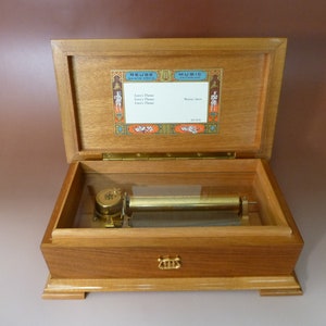 Vintage Swiss Reuge Music Box 72 Key Plays 3 Part Song of Vintage Swiss Reuge Music Box 72 Key Plays 3 Part Song of