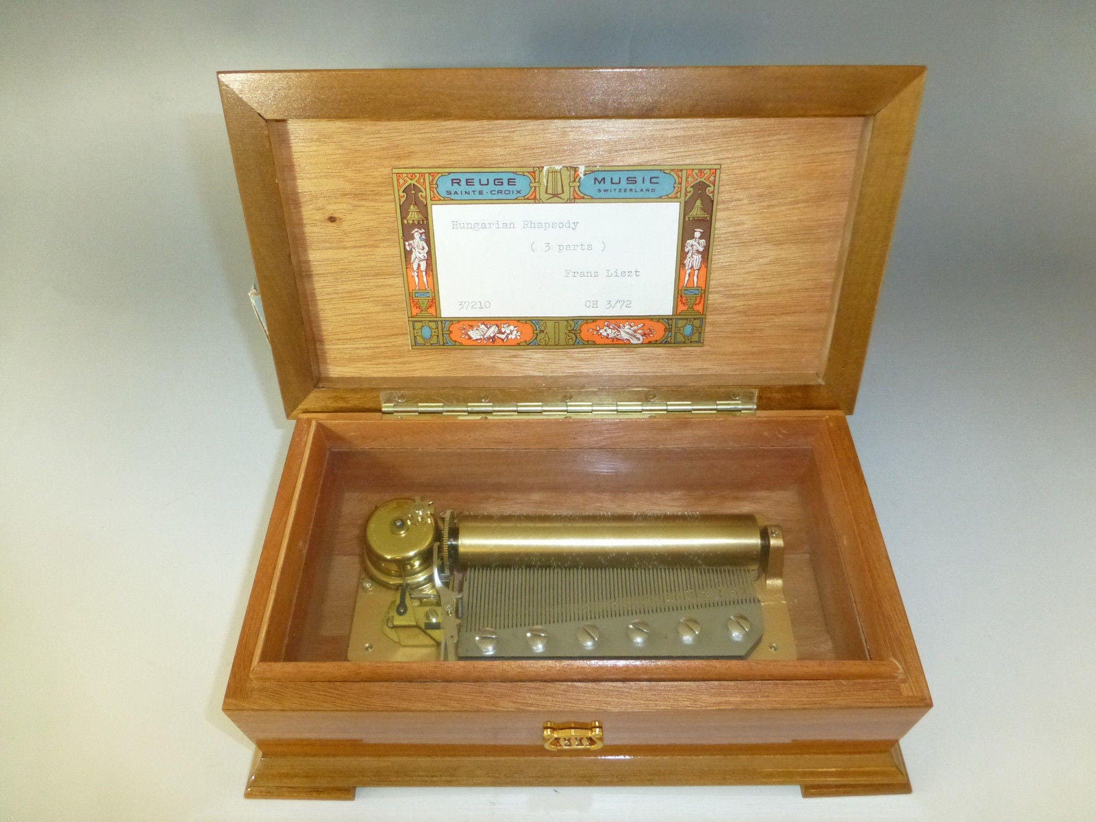 Thorens Automatic Disc Music Box AD30D Walnut Wood Case Swiss 30 Repair