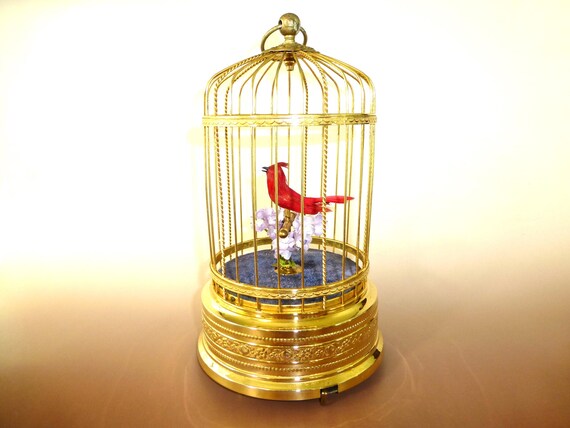 オルゴール✨スイス、ルュ―ジュ社オルゴール✨シンギングバード スイス製 オルゴール 鳥かご スイス リュージュ社 オルゴール