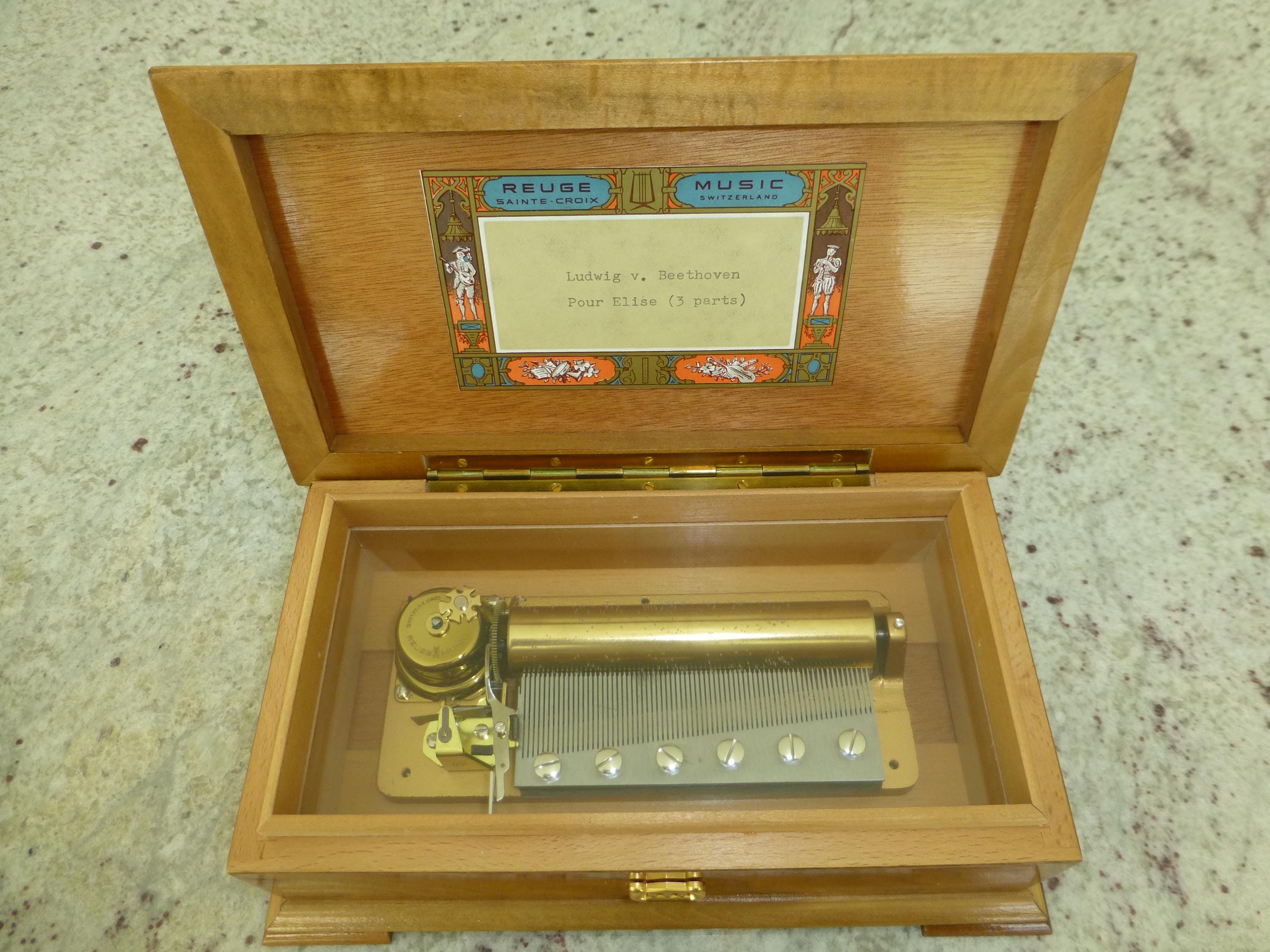 Vintage Swiss Reuge Music Box: Plays Beethoven's Pour Elise - Etsy