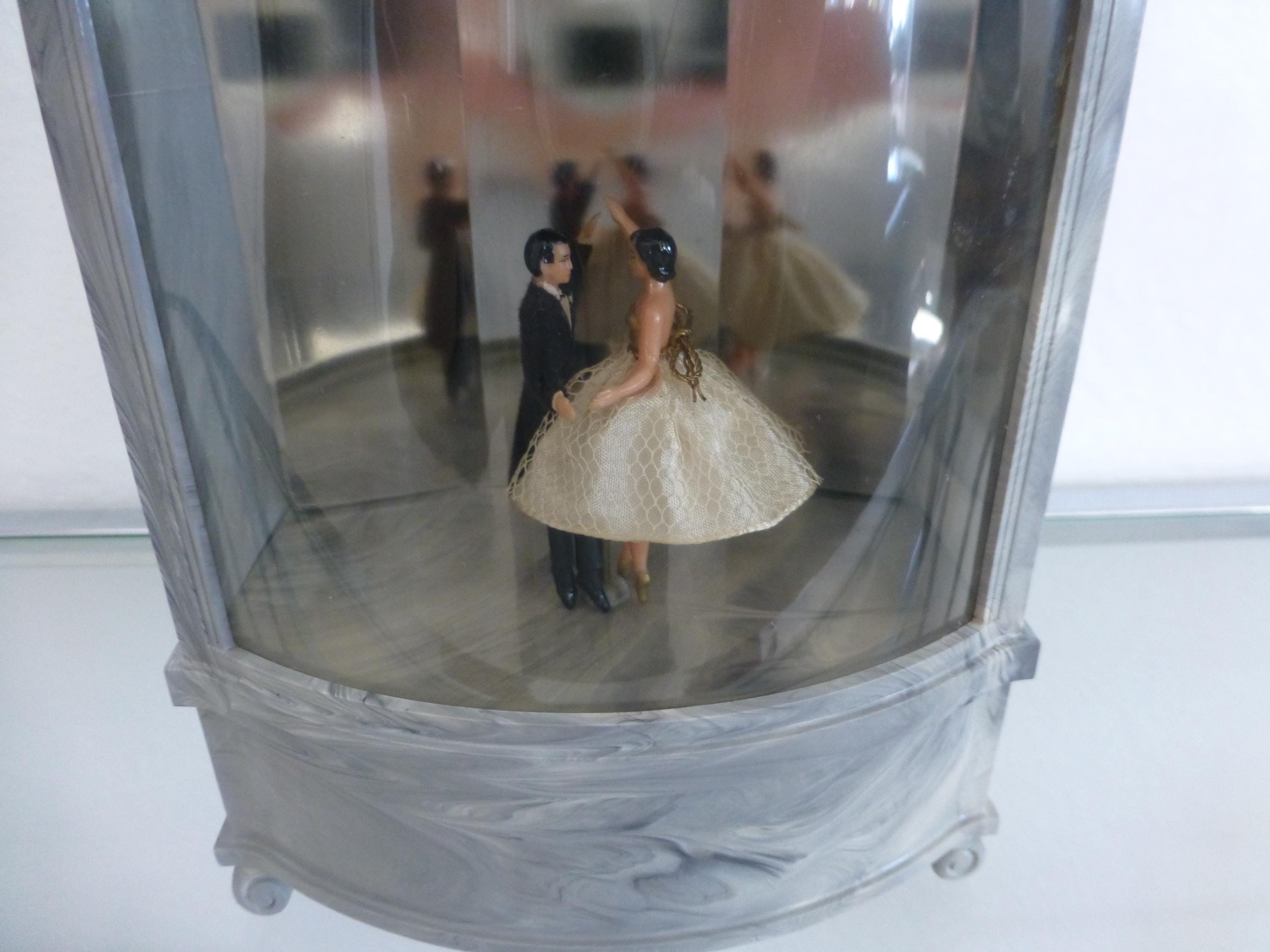 Vintage Reuge Dancing Ballerina Music Box Automaton - Restored
