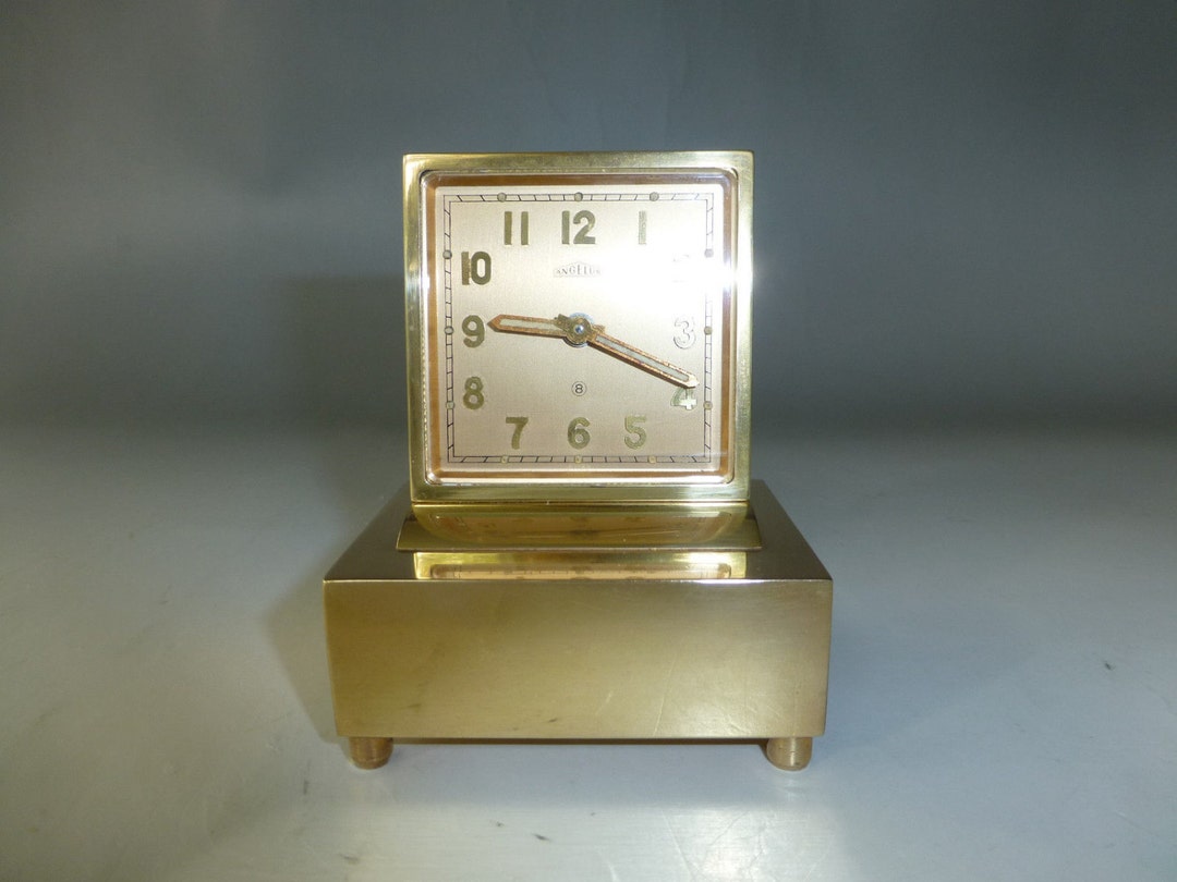 Antique Swiss Angelus Musical Alarm Clock Reuge Music Box Etsy