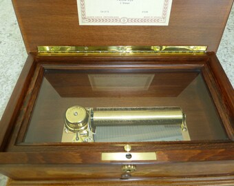Vintage Swiss Reuge Music Box: 72 Key Romance, Anniversary Song - Etsy