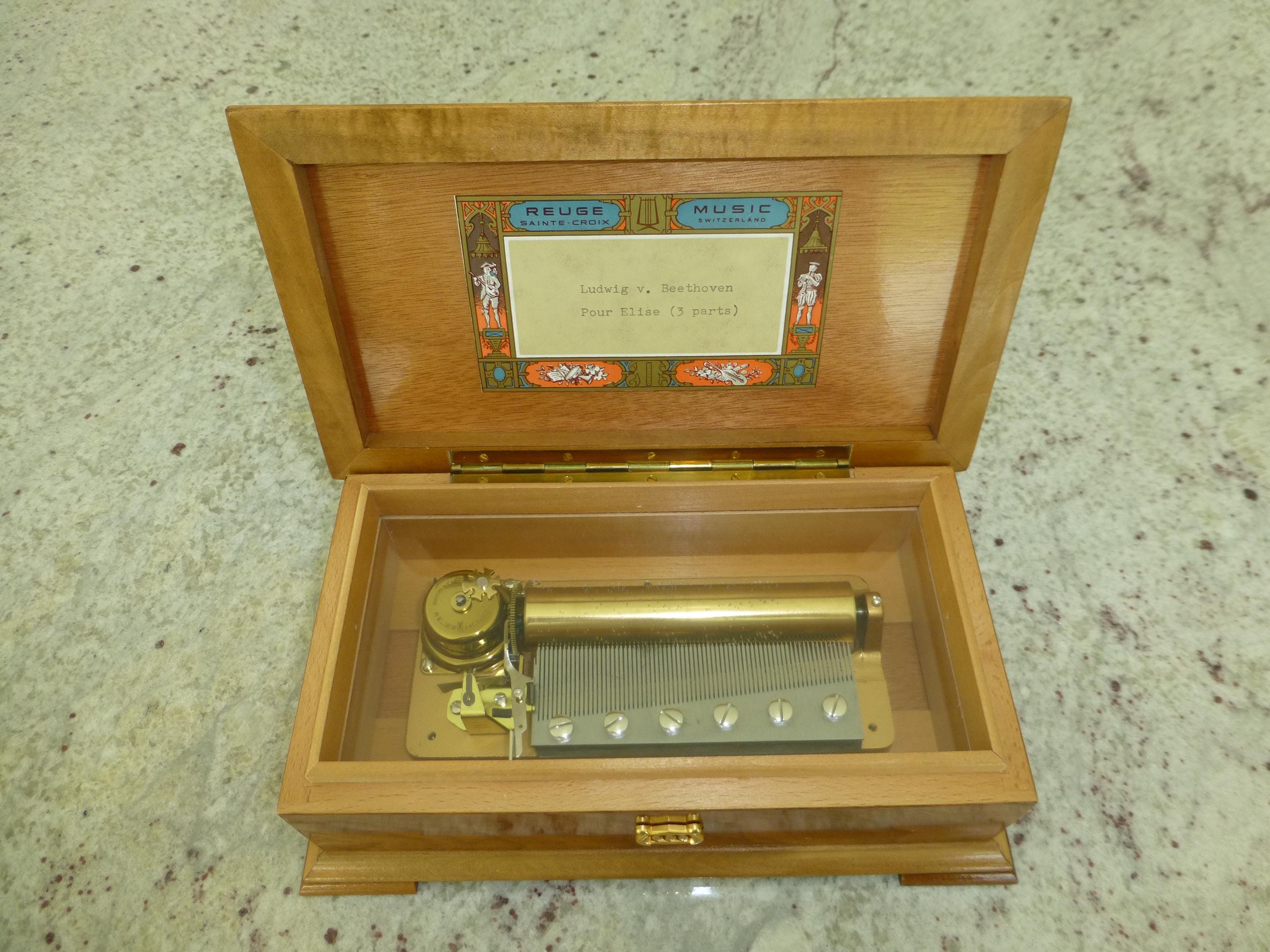 Vintage Swiss Reuge Music Box: Plays Beethoven's Pour Elise - Etsy