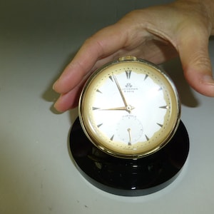 Seltene Vintage Schweizer Bucherer Kugeluhr / Uhr Durchsichtiges Mechanisches Uhrwerk 17 Jewels