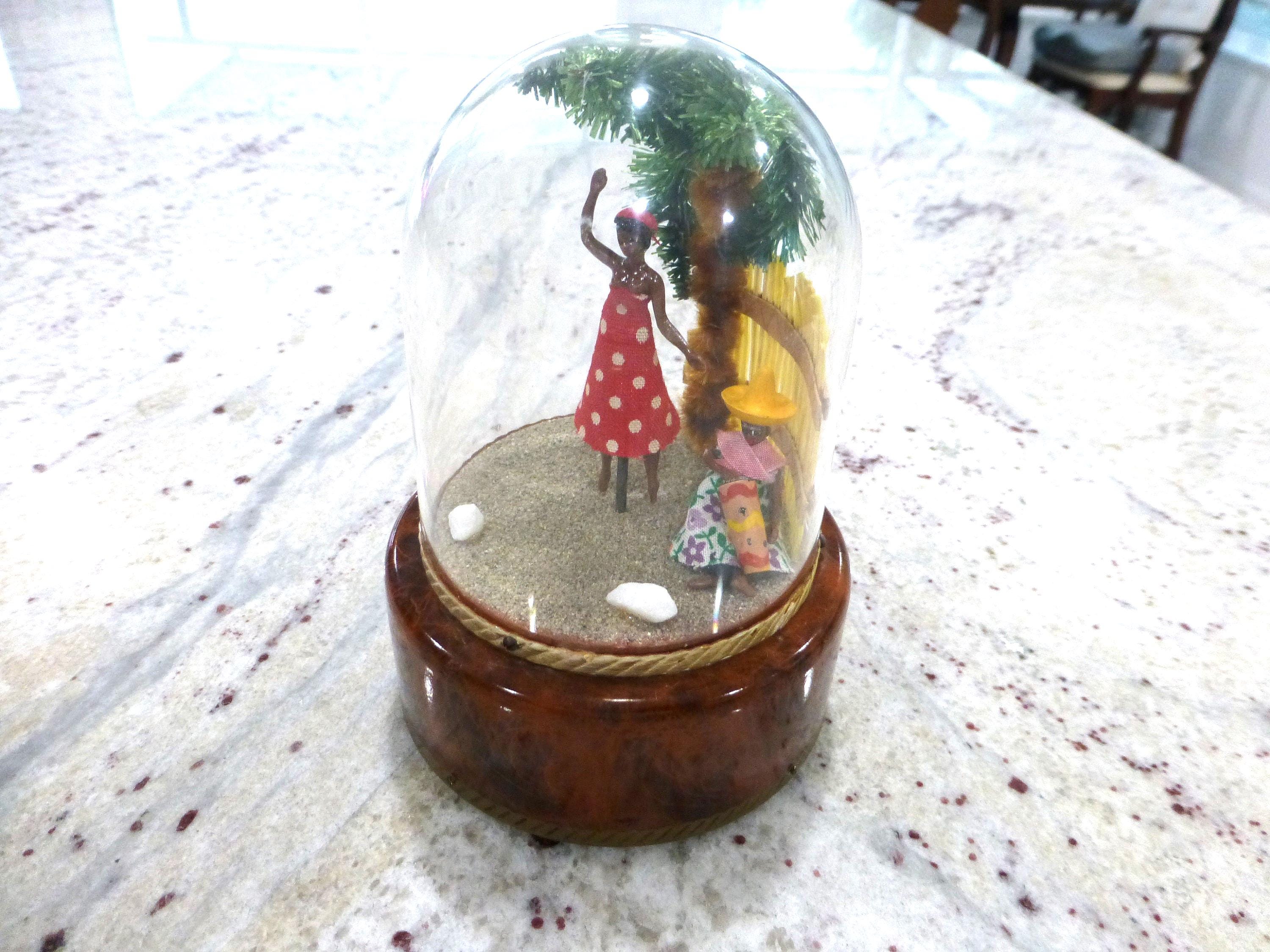 ☆REUGE☆ダンサーズ1778☆ダンス☆自動人形☆オルゴール☆ヴィンテージ Vintage Reuge Swiss Music Box: Tropical Dancer Automaton, Waltzing
