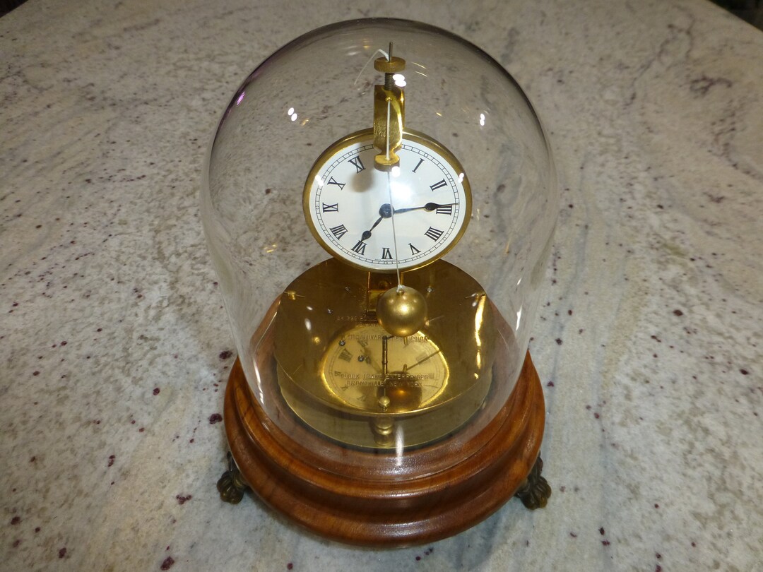 Vintage Briggs Rotary Pendulum Flying Ball Clock Germany Brass