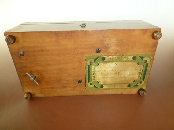Vintage SWISS Thorens (pre Reuge) Music Box 52keys Play 4 Songs