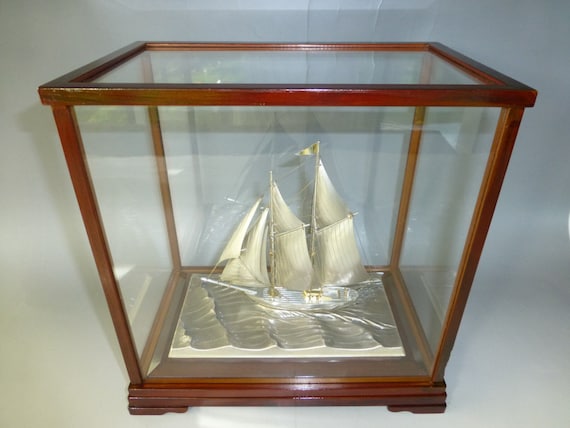 関工芸 銀製 STERLING 980 ヨット 木箱付 ヨット - TAKEHIKO