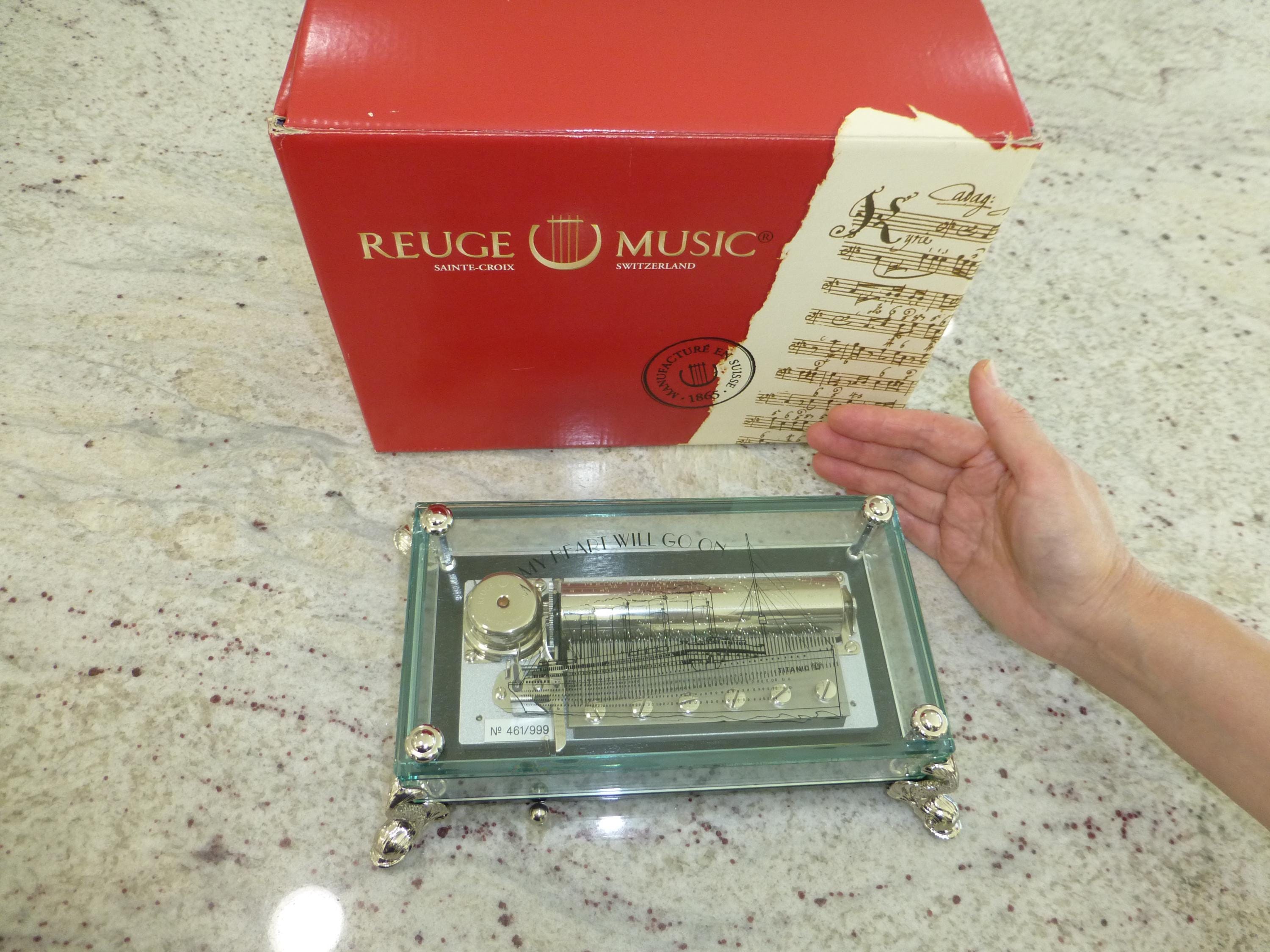 Vintage Reuge Music Box Titanic Special Edition Music Plays My