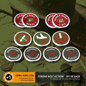 Juego de 12 fichas de juego (23 mm) – Bolt Action Special