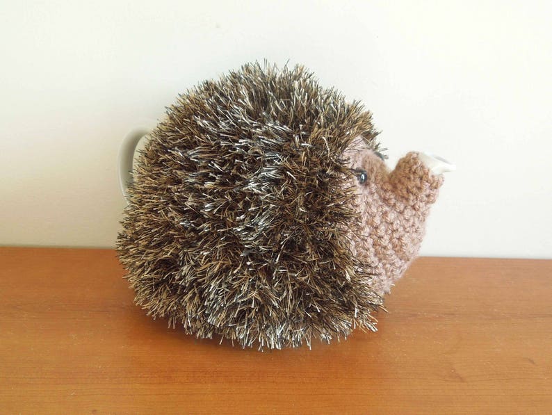 Hedgehog tea cosy, Great tea cozy in your kitchen, dining, handmade tea cosy, animal tea cosies, woodland animal tea cosy. hedgehog gifts image 7