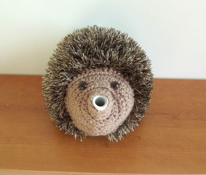 Hedgehog tea cosy, Great tea cozy in your kitchen, dining, handmade tea cosy, animal tea cosies, woodland animal tea cosy. hedgehog gifts image 3