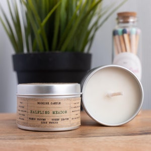 HALFLING MEADOW Candle | 50ml MINI Sample Bookish Candles Soy | Book Candles | Bookish Gift | Literary Gifts | Book Lovers