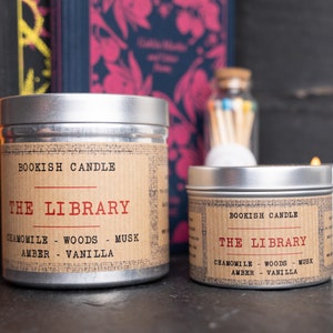 THE LIBRARY CANDLE | Bookish Candles | Literary Candles | Bookworm Gifts | Book Candle | Book Lover Gift