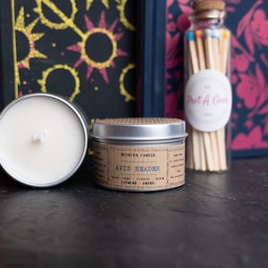 AVID READER Candle | Bookish Candles | 50ml MINI Soy Candle Sample | Book Candles | Literary Gifts | Bibliophile