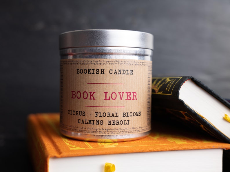 BOOK LOVER Candle Bookish Candles Soy Candle Book Candles Bookish Gift Literary Gifts Book Lovers image 2