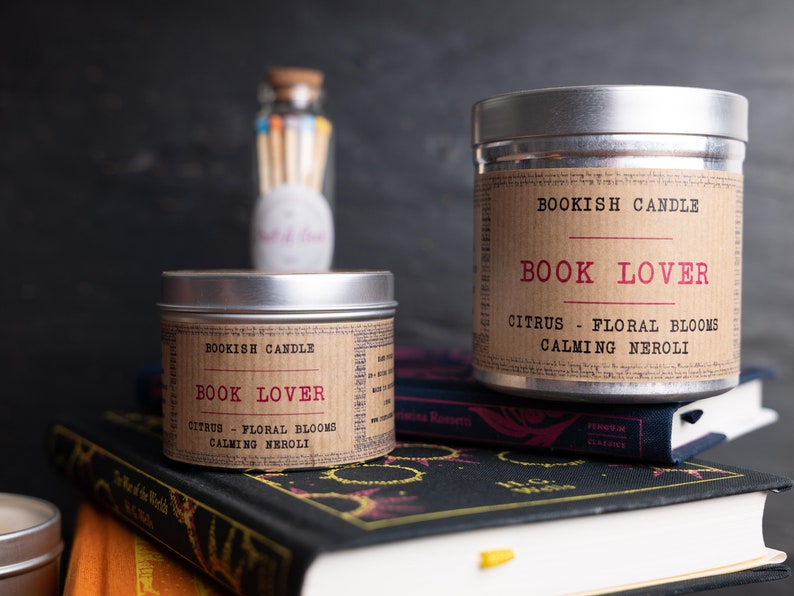 BOOK LOVER Candle Bookish Candles Soy Candle Book Candles Bookish Gift Literary Gifts Book Lovers image 5