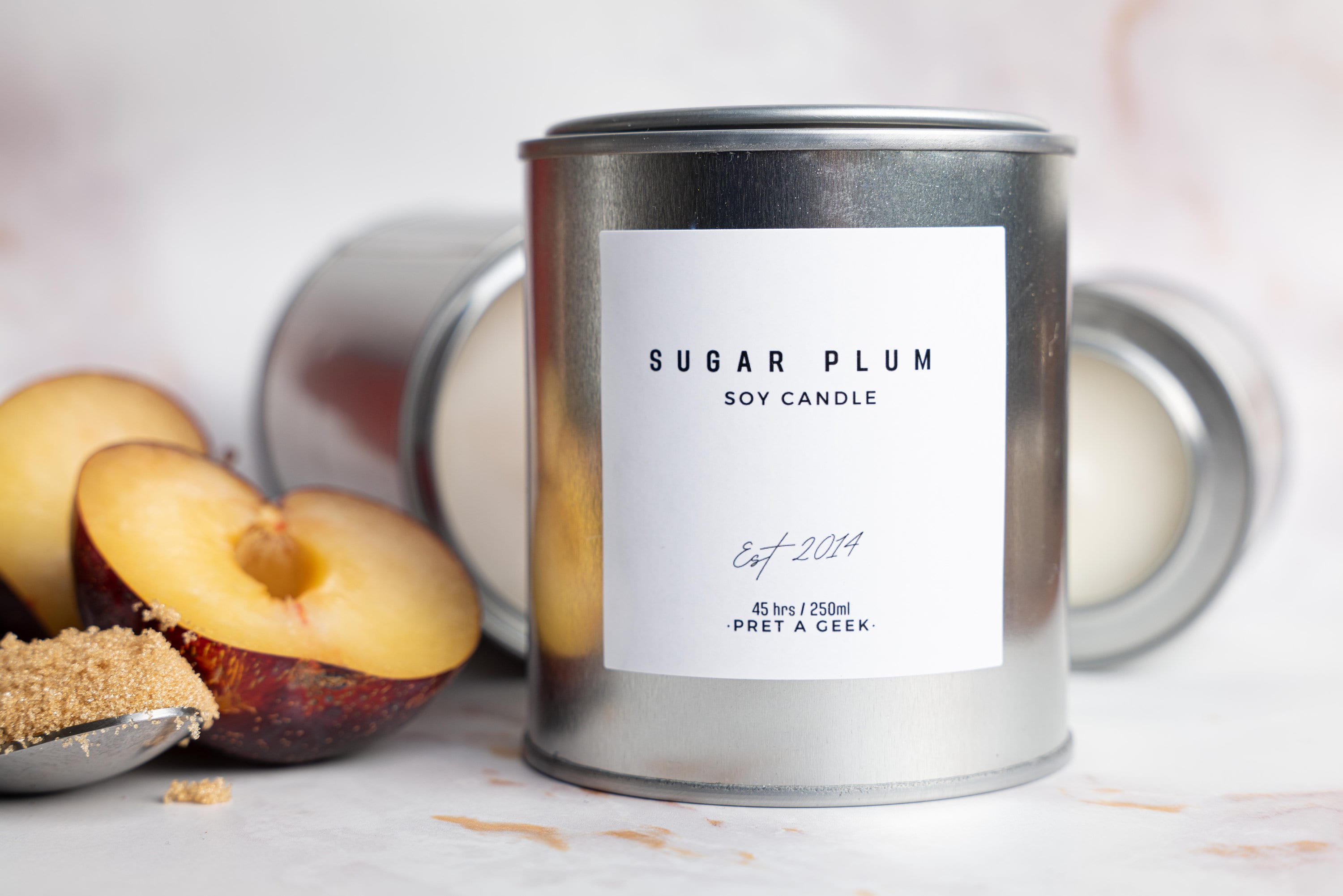 SUGAR PLUM Soy Candle | Vegan Hand Poured Small Batch Fragrance | 2 Sizes | Made In Scotland Pret A Geek