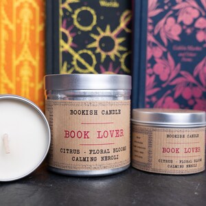 BOOK LOVER Candle Bookish Candles Soy Candle Book Candles Bookish Gift Literary Gifts Book Lovers image 6