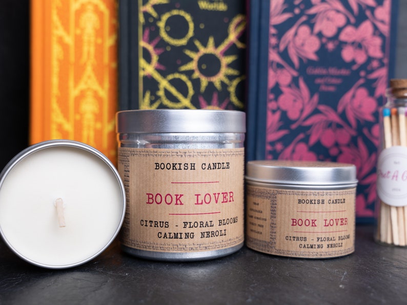 BOOK LOVER Candle Bookish Candles Soy Candle Book Candles Bookish Gift Literary Gifts Book Lovers image 6