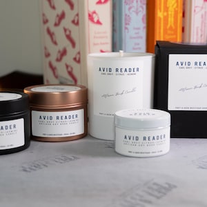 AVID READER Candle | Book Lover Candle | Bookish Candles | Book Lover Gift | Literary Candles | Gifts for Readers