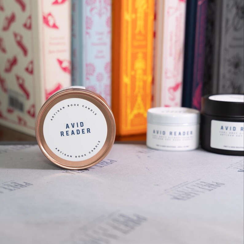 AVID READER Soy Candle • Literary • Book Lover Gift • Bookish Candles • Artisan image 10