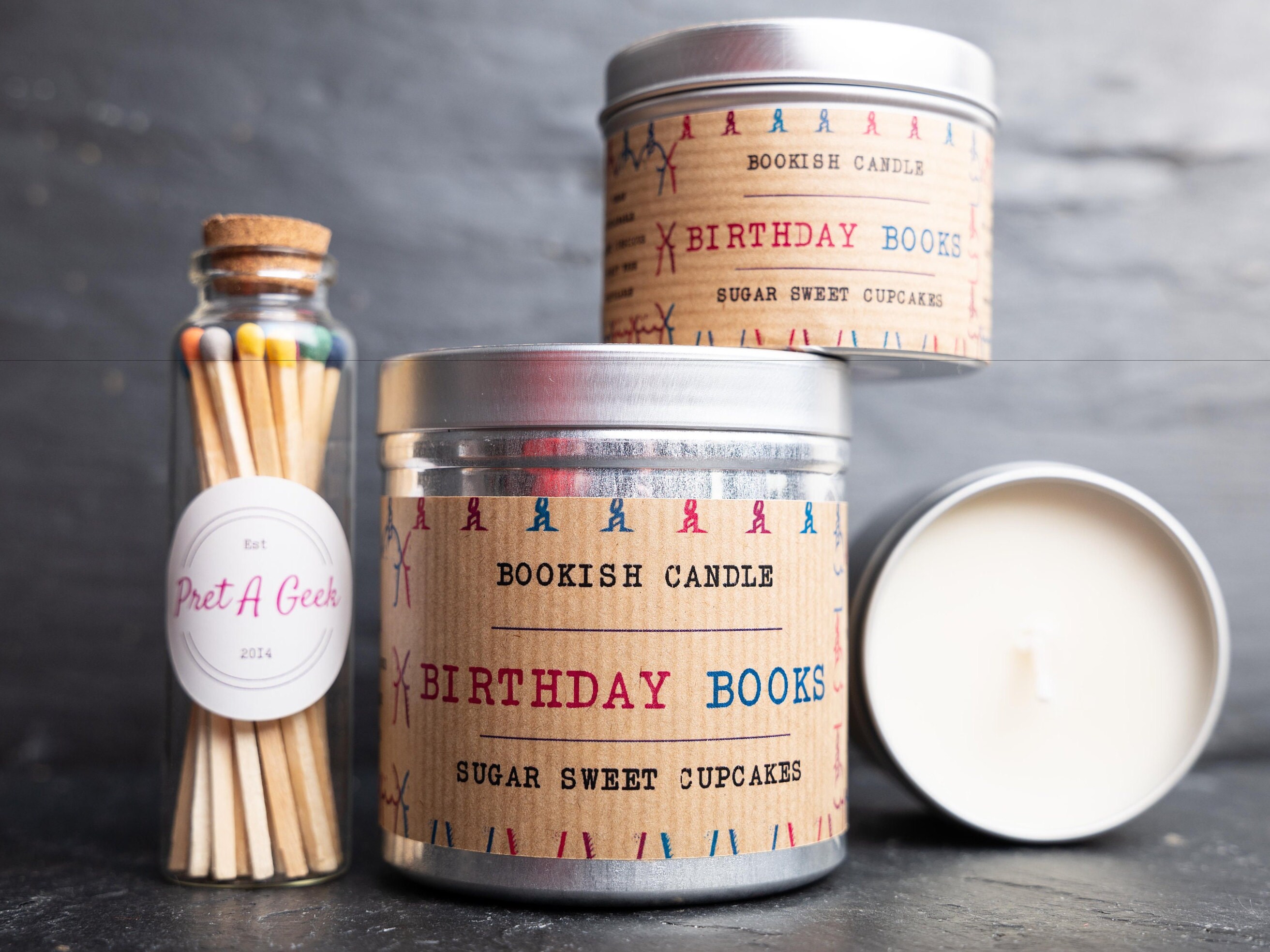 BIRTHDAY BOOKS CANDLE Bookish Candles Soy Book Candles Etsy Canada