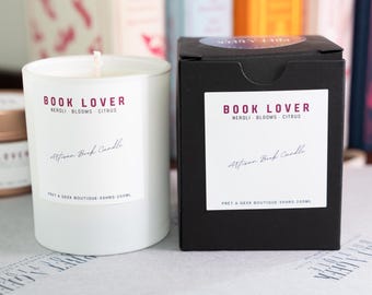 BOKÄLSKARE Sojaljus • Bokälskare • Bokmal • Litterär gåva • Neroli-doft