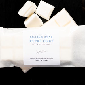 SECOND STAR to the RIGHT Soy Snap Bar | Bookish Wax Melts 50g | Soy Wax Melts | Book Lover Gifts | Literary Gifts