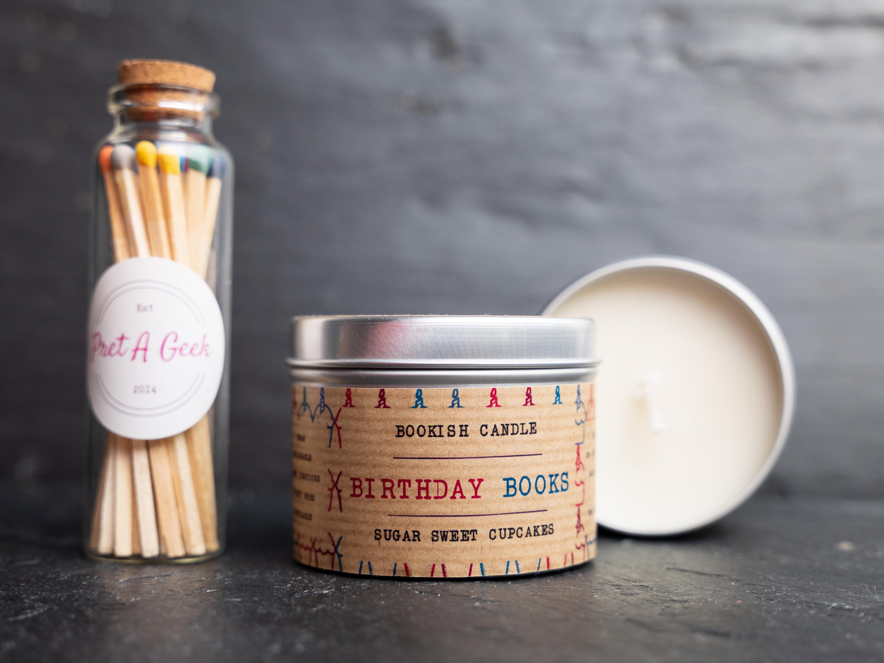 BIRTHDAY BOOKS CANDLE Bookish Candles Soy Book Candles Etsy Canada