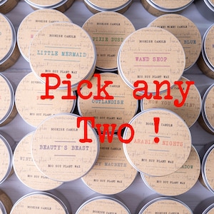 Bookish Candles | Pick 2 x 125ml Soy Candles | Fandom Candles | Book Candles | Bookish Gifts