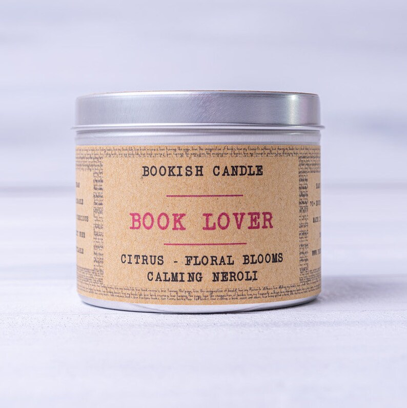 Book Lover Candle 225ml Bookish Candles Soy Book Candles Etsy UK