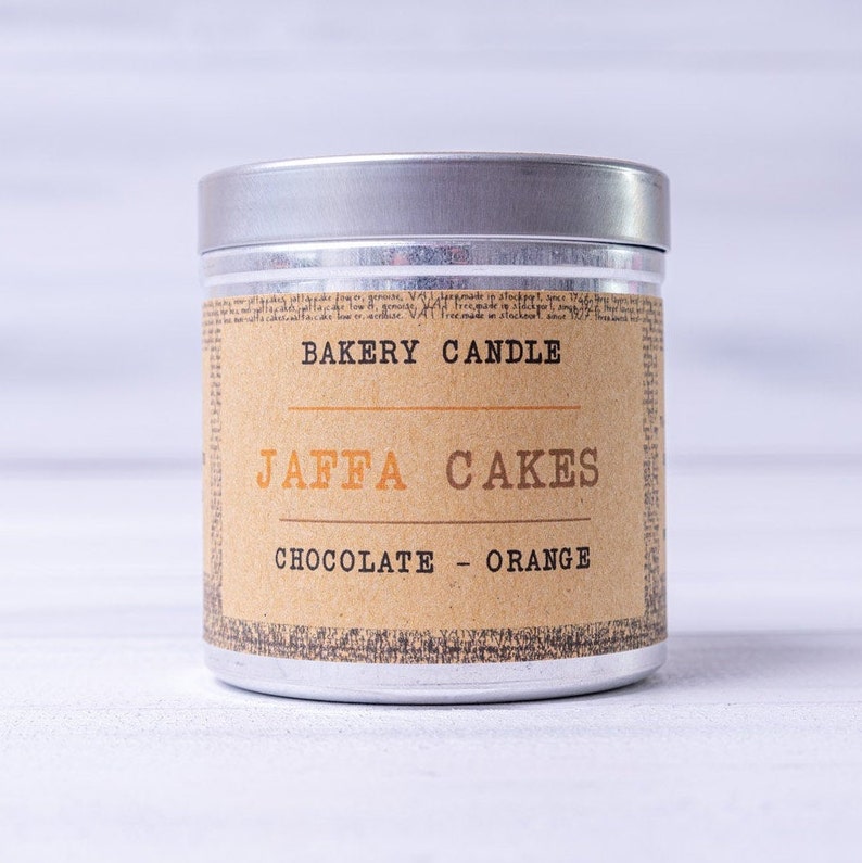 Jaffa Cake 350ml Bakery Soy Candle Gifts for Bakers Etsy