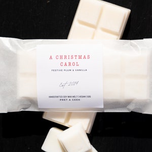 A CHRISTMAS CAROL Soy Snap Bar | Bookish Wax Melts 50g | Soy Wax Melts | Book Lover Gifts | Charles Dickens Gifts | Christmas Melts