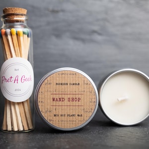 WAND SHOP 50ml MINI Bookish Candles Soy Sample | Book Candles | Bookish Gift | Literary Gifts | Book Lovers