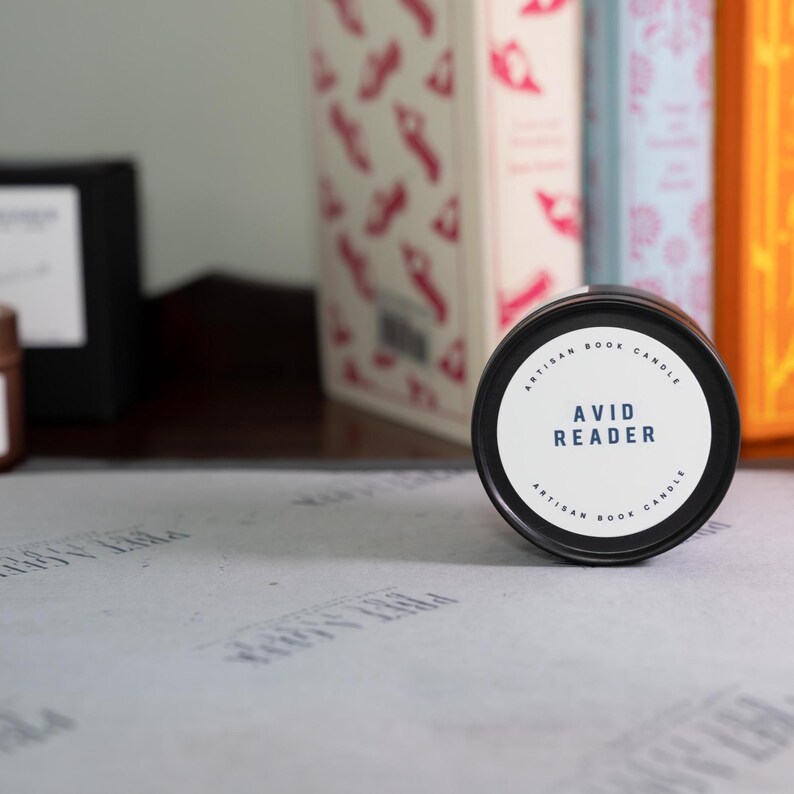 AVID READER Soy Candle • Literary • Book Lover Gift • Bookish Candles • Artisan image 9