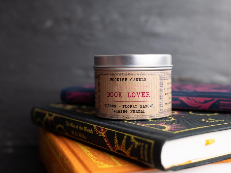 BOOK LOVER Candle Bookish Candles Soy Candle Book Candles Bookish Gift Literary Gifts Book Lovers image 3