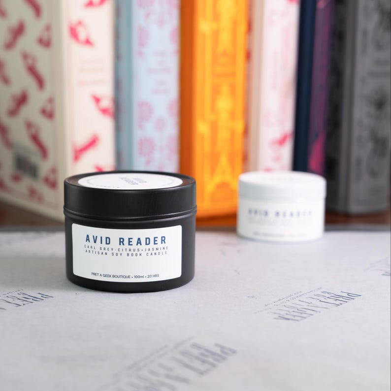 AVID READER Soy Candle • Literary • Book Lover Gift • Bookish Candles • Artisan image 7