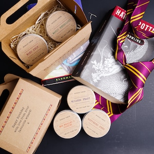 WITCHCRAFT & WIZARDRY GIFT | Book Candle Gift Set | 2 X 125ml Bookish Candle | Book Box | Book Lover Gifts | Personalised