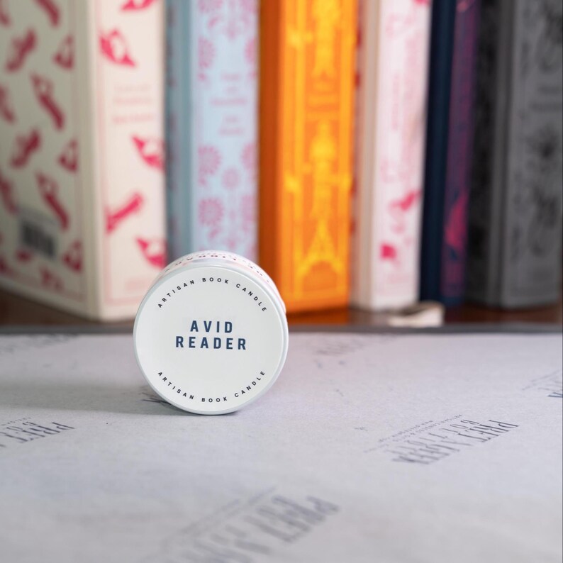 AVID READER Soy Candle • Literary • Book Lover Gift • Bookish Candles • Artisan image 6