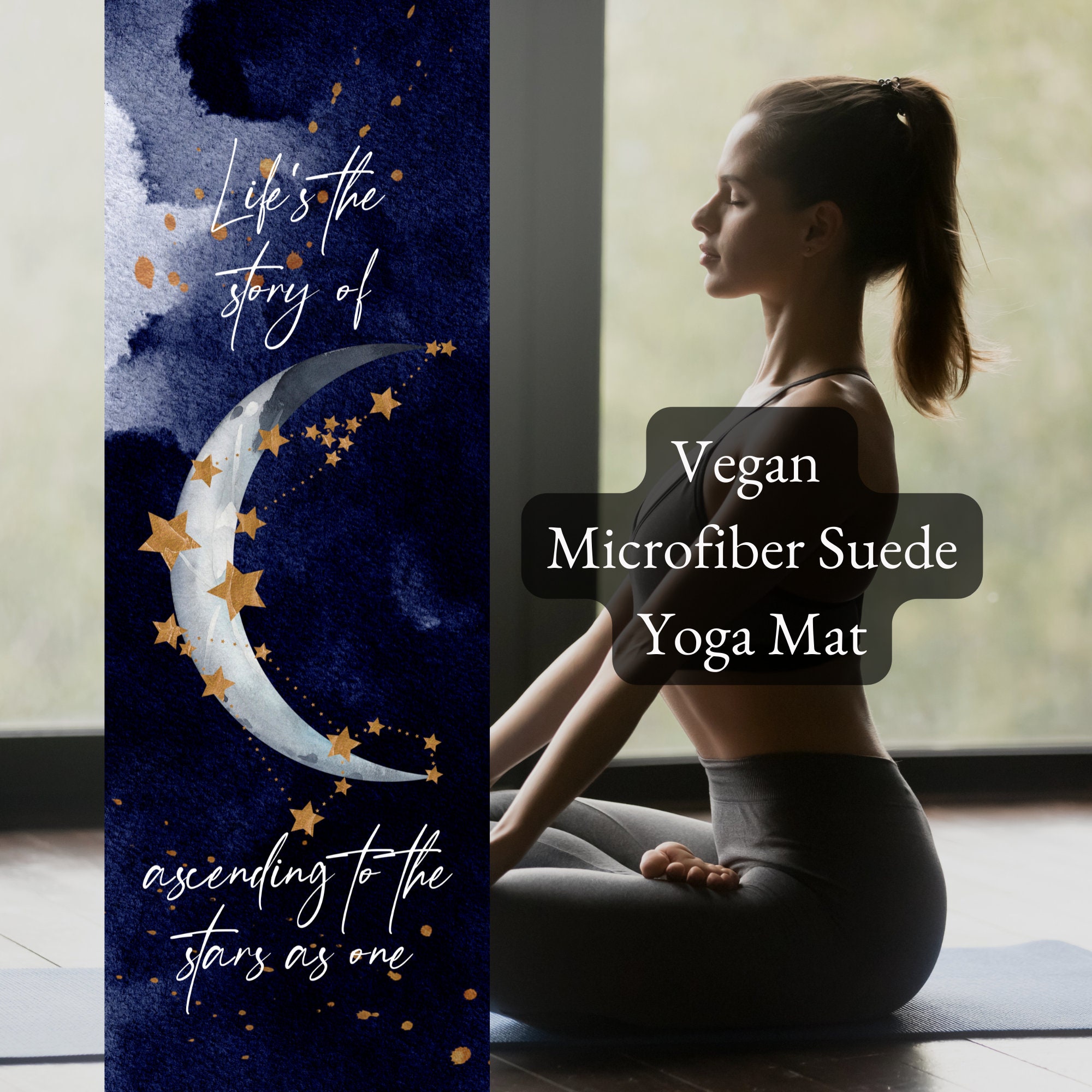 Greta Van Fleet Yoga Mat, Heat Above, Vegan Microfiber Suede
