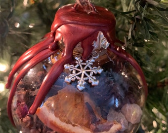 Herb filled Resin Leaves /& Stars Yule Decorations Christmas Decoration