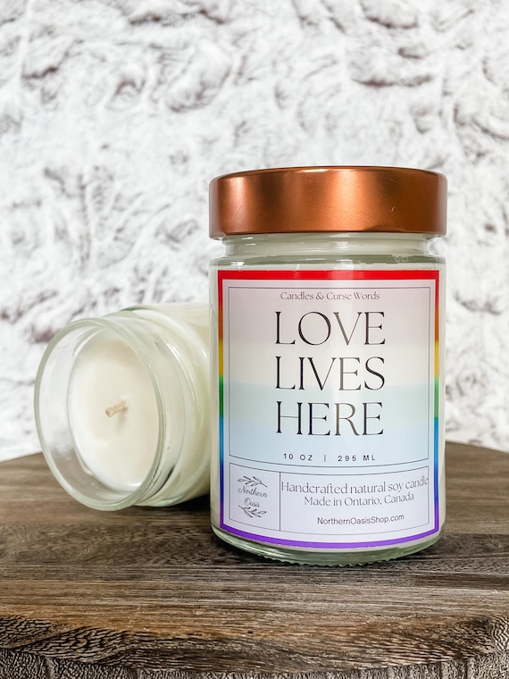 Love Lives Here - Custom Soy Candle - Choose Your Fragrance
