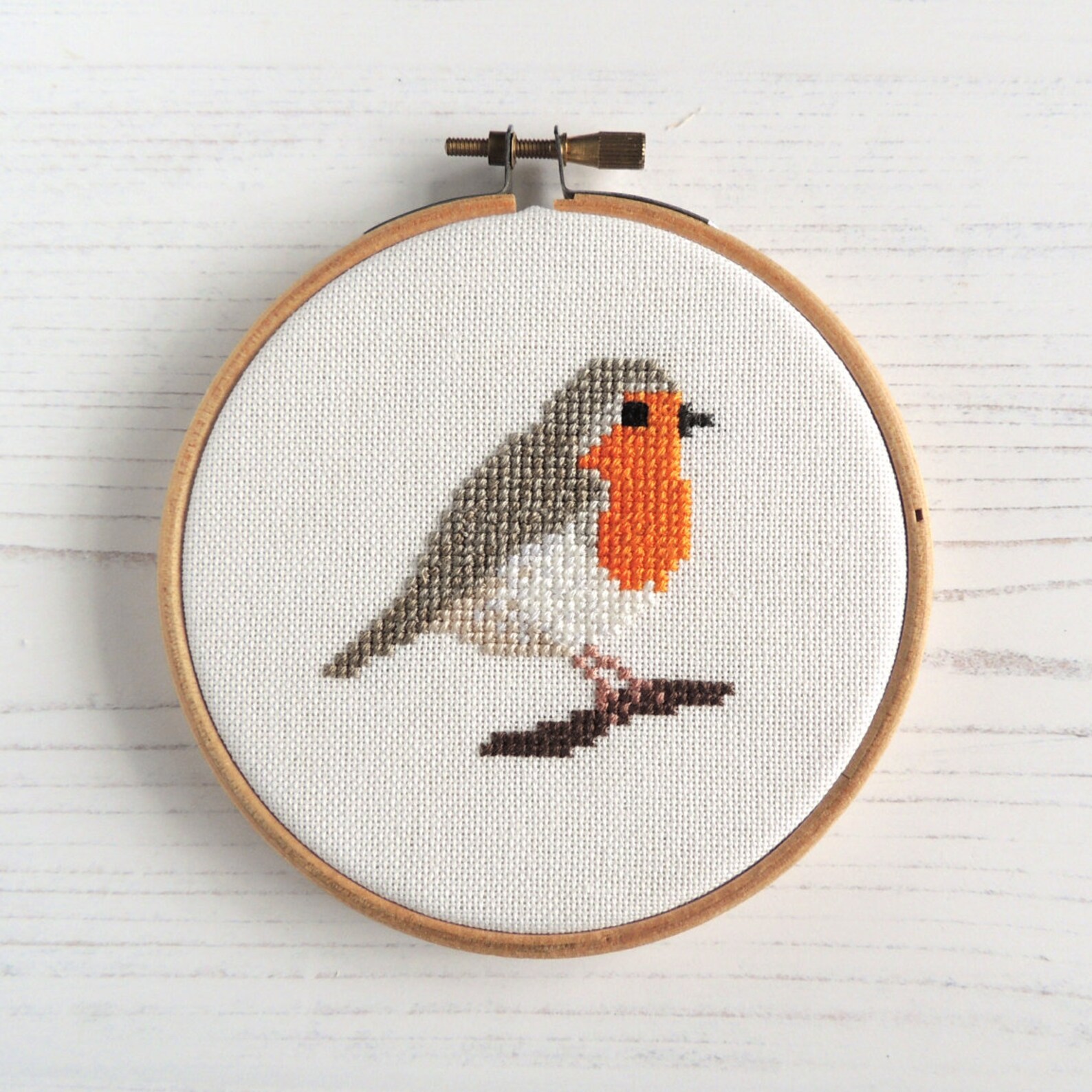 European Robin cross stitch pattern. Cross stitch bird. robin | Etsy
